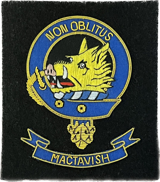 MacTavish Scottish Clan Embroidered Crest