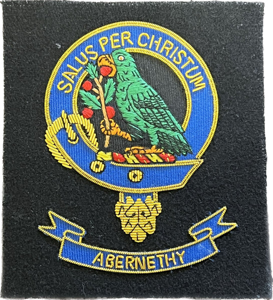 Abernethy Scottish Clan Embroidered Crest