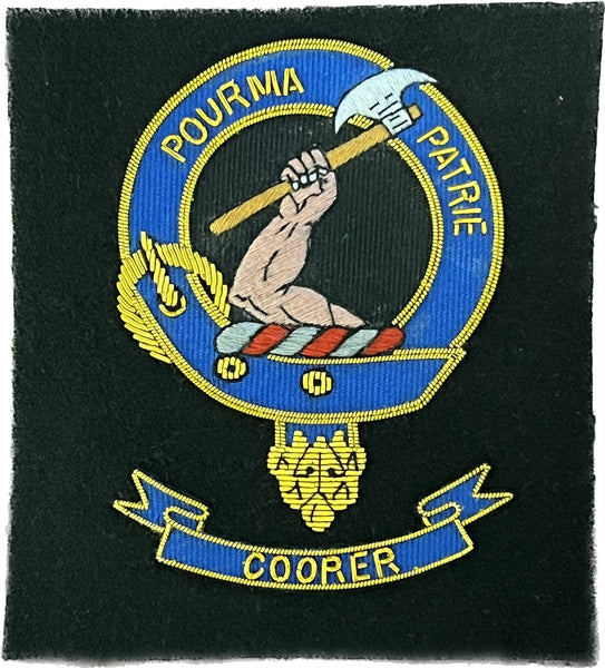 Cooper Scottish Clan Embroidered Crest