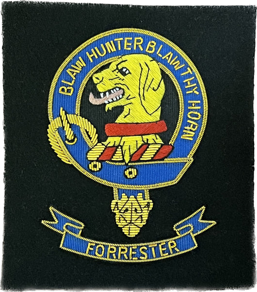 Forrester Scottish Clan Embroidered Crest
