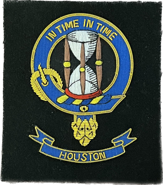 Houston Scottish Clan Embroidered Crest