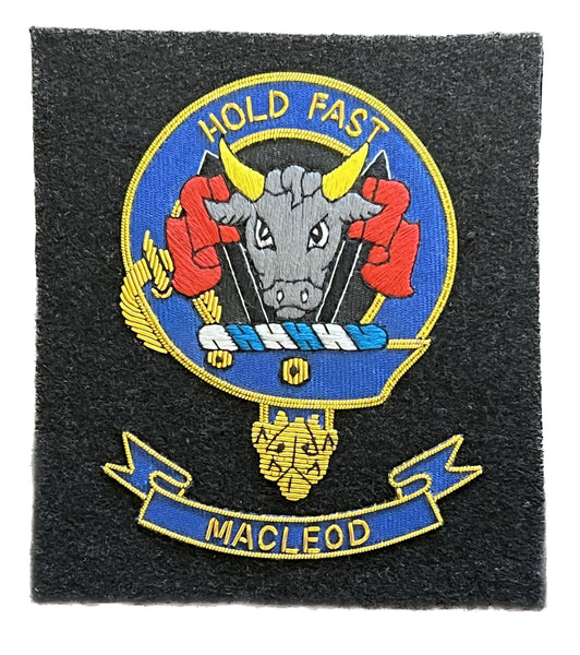 MacLeod Scottish Clan Embroidered Crest