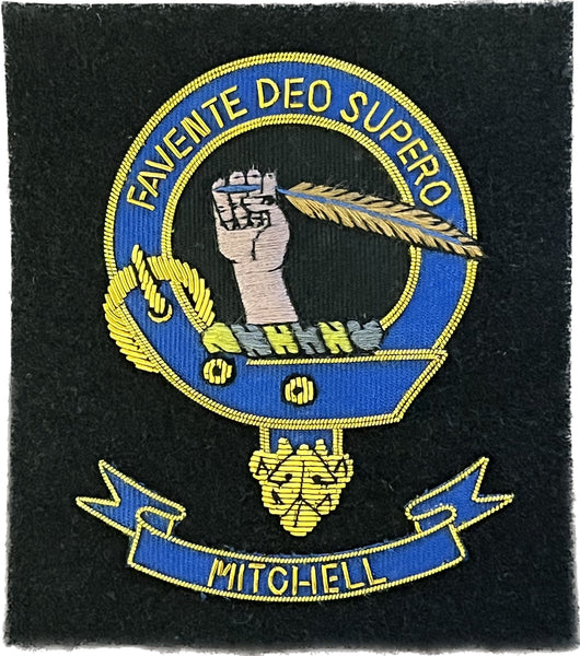 Mitchell Scottish Clan Embroidered Crest