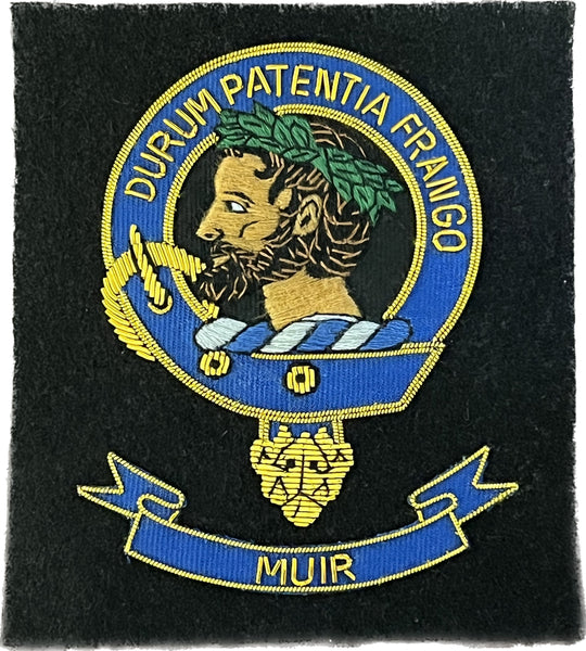 Muir Scottish Clan Embroidered Crest