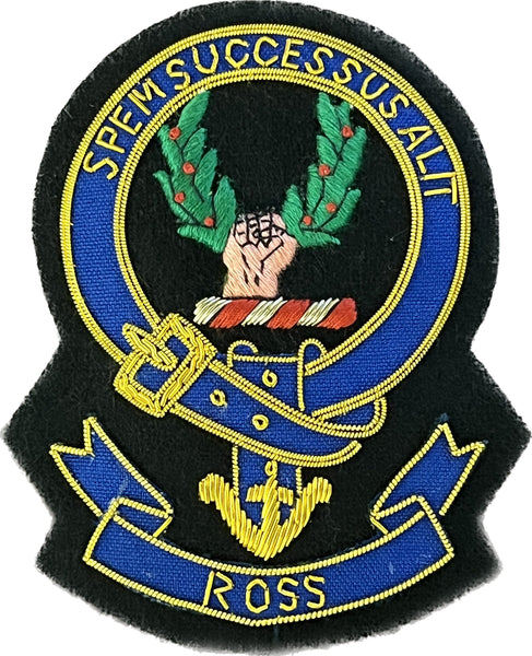 Ross Scottish Clan Embroidered Crest