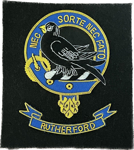 Rutherford Scottish Clan Embroidered Crest