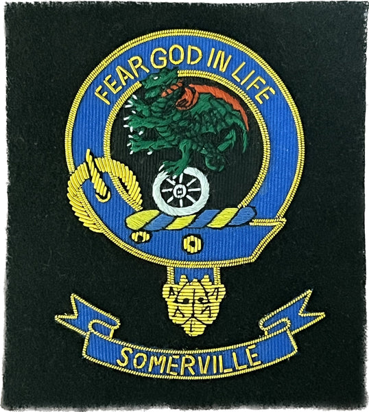 Somerville Scottish Clan Embroidered Crest