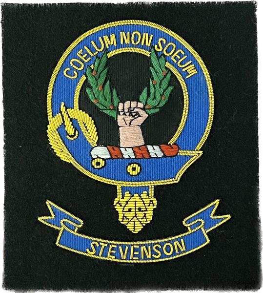 Stevenson Scottish Clan Embroidered Crest