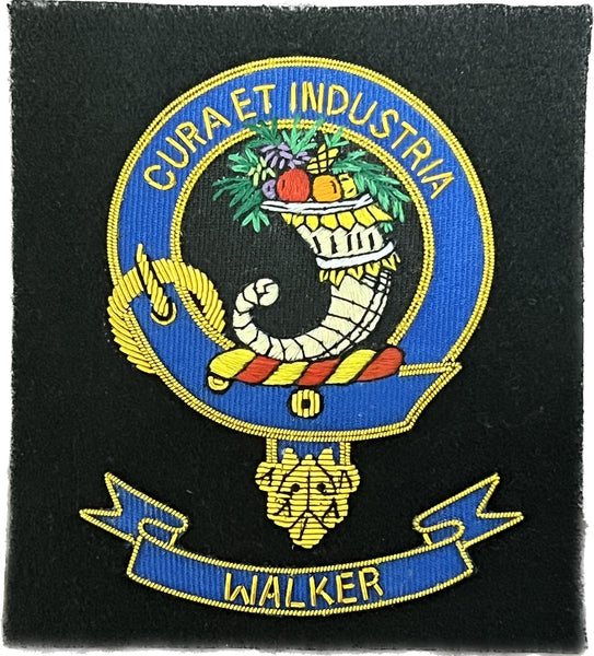 Walker Scottish Clan Embroidered Crest