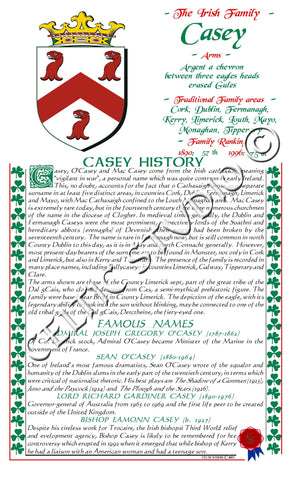 O'Casey Irish Family History