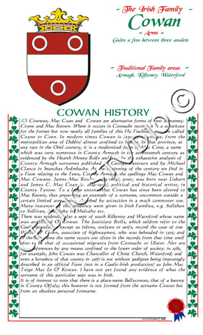 Cowan Irish Family History
