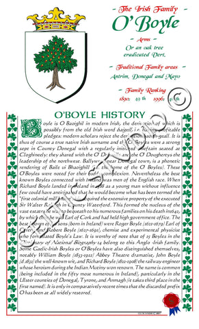 Boyle Irish Family History