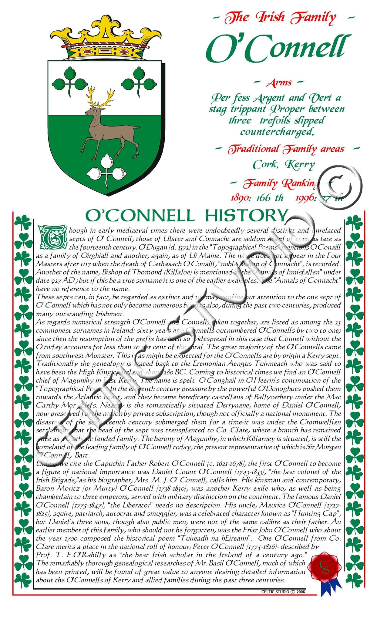 O'Connell Irish Family History