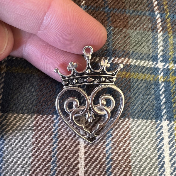 Queen Mary Luckenbooth Heart Scottish Pendant