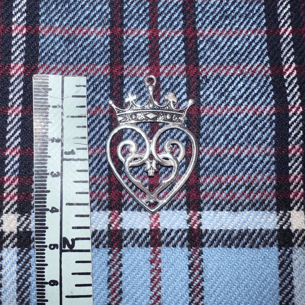 Queen Mary Luckenbooth Heart Scottish Pendant