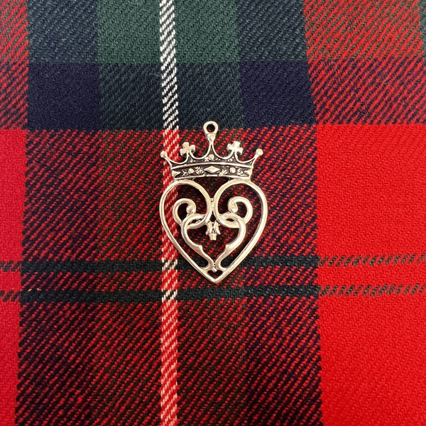 Queen Mary Luckenbooth Heart Scottish Pendant