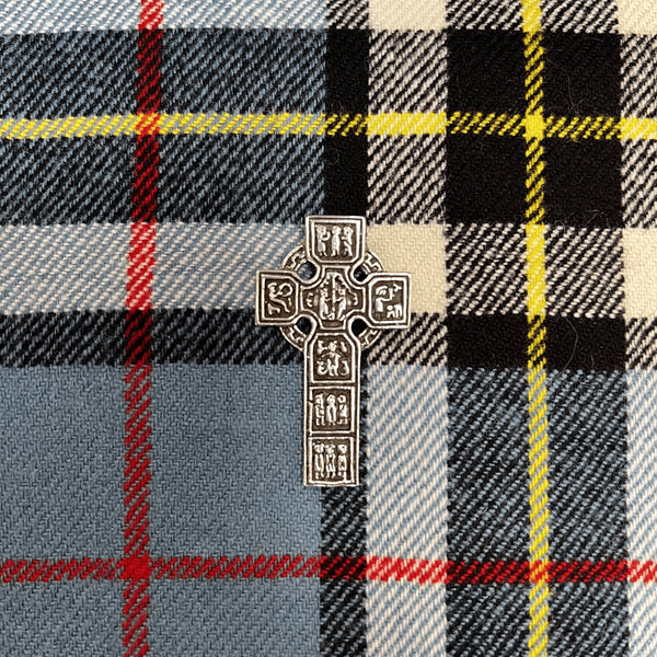 Castledermot Celtic Cross Pendant, Handcrafted Irish Cross - Stereling Silver