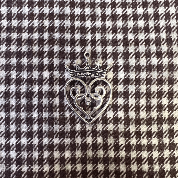 Queen Mary Luckenbooth Heart Scottish Pendant