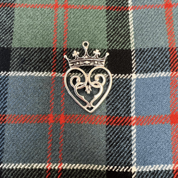 Queen Mary Luckenbooth Heart Scottish Pendant