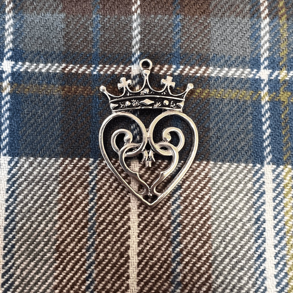 Queen Mary Luckenbooth Heart Scottish Pendant