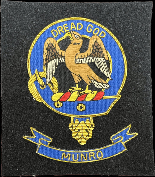 Munro Scottish Clan Embroidered Crest