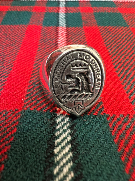 MacGregor Scottish Clan Crest Ring GC500, Family Crest, Seal, - All Clans
