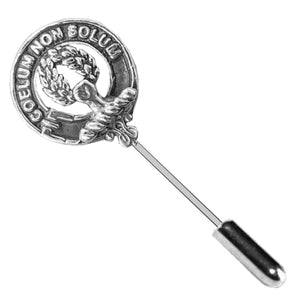 Stevenson Clan Crest Stick or Cravat pin, Sterling Silver