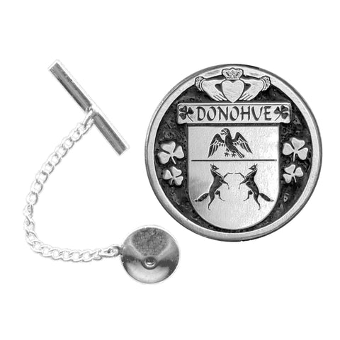 Donohue Irish Coat of Arms Disk Lapel Pin/ Tie Tack
