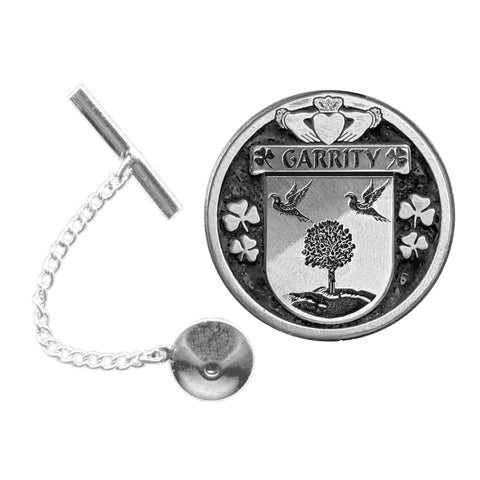 Garrity Irish Coat of Arms Disk Lapel Pin/ Tie Tack