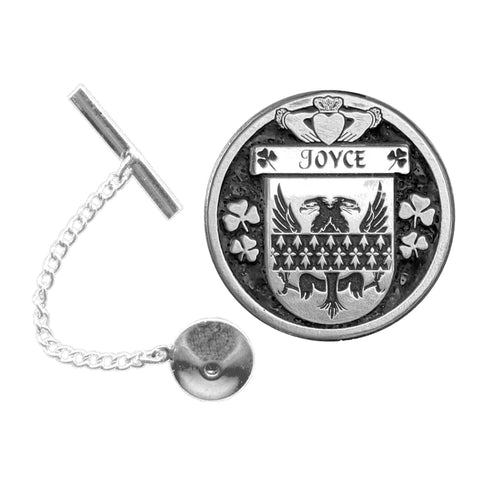 Joyce Irish Coat of Arms Disk Lapel Pin/ Tie Tack