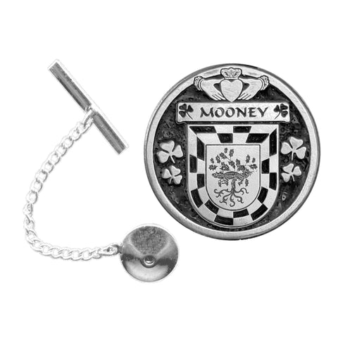 Mooney Irish Coat of Arms Disk Lapel Pin/ Tie Tack