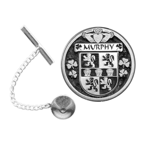 Murphy Irish Coat of Arms Disk Lapel Pin/ Tie Tack
