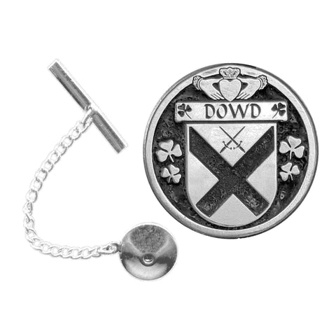 Dowd Irish Coat of Arms Disk Lapel Pin/ Tie Tack