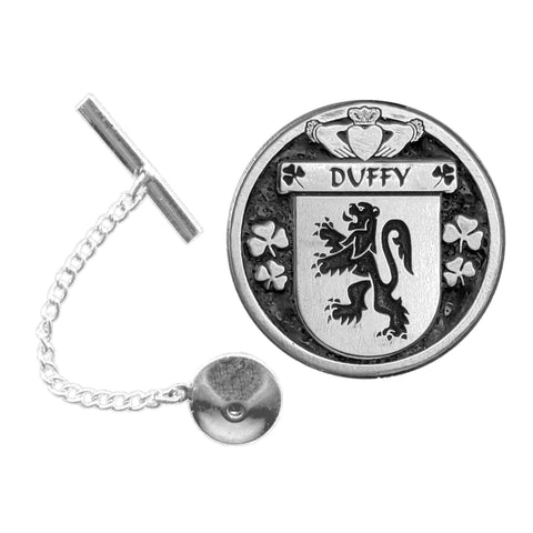 Duffy Irish Coat of Arms Disk Lapel Pin/ Tie Tack