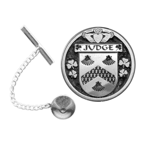 Judge Irish Coat of Arms Disk Lapel Pin/ Tie Tack