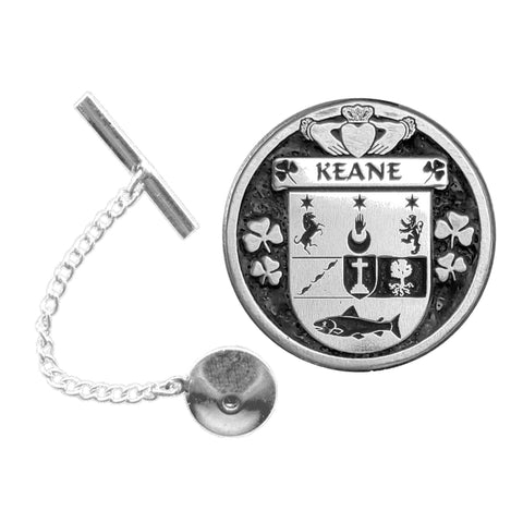 Keane Irish Coat of Arms Disk Lapel Pin/ Tie Tack