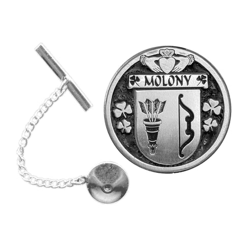 Molony Irish Coat of Arms Disk Lapel Pin/ Tie Tack