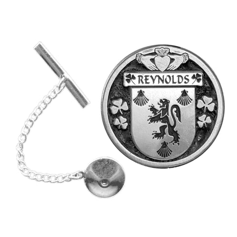 Reynolds Irish Coat of Arms Disk Lapel Pin/ Tie Tack
