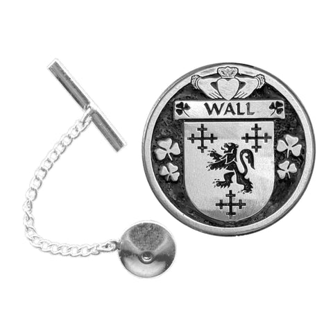 Wall Irish Coat of Arms Disk Lapel Pin/ Tie Tack