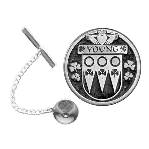 Young Irish Coat of Arms Disk Lapel Pin/ Tie Tack