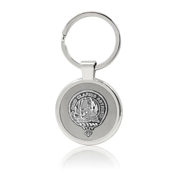 Baillie Clan Black Stainless Key Ring