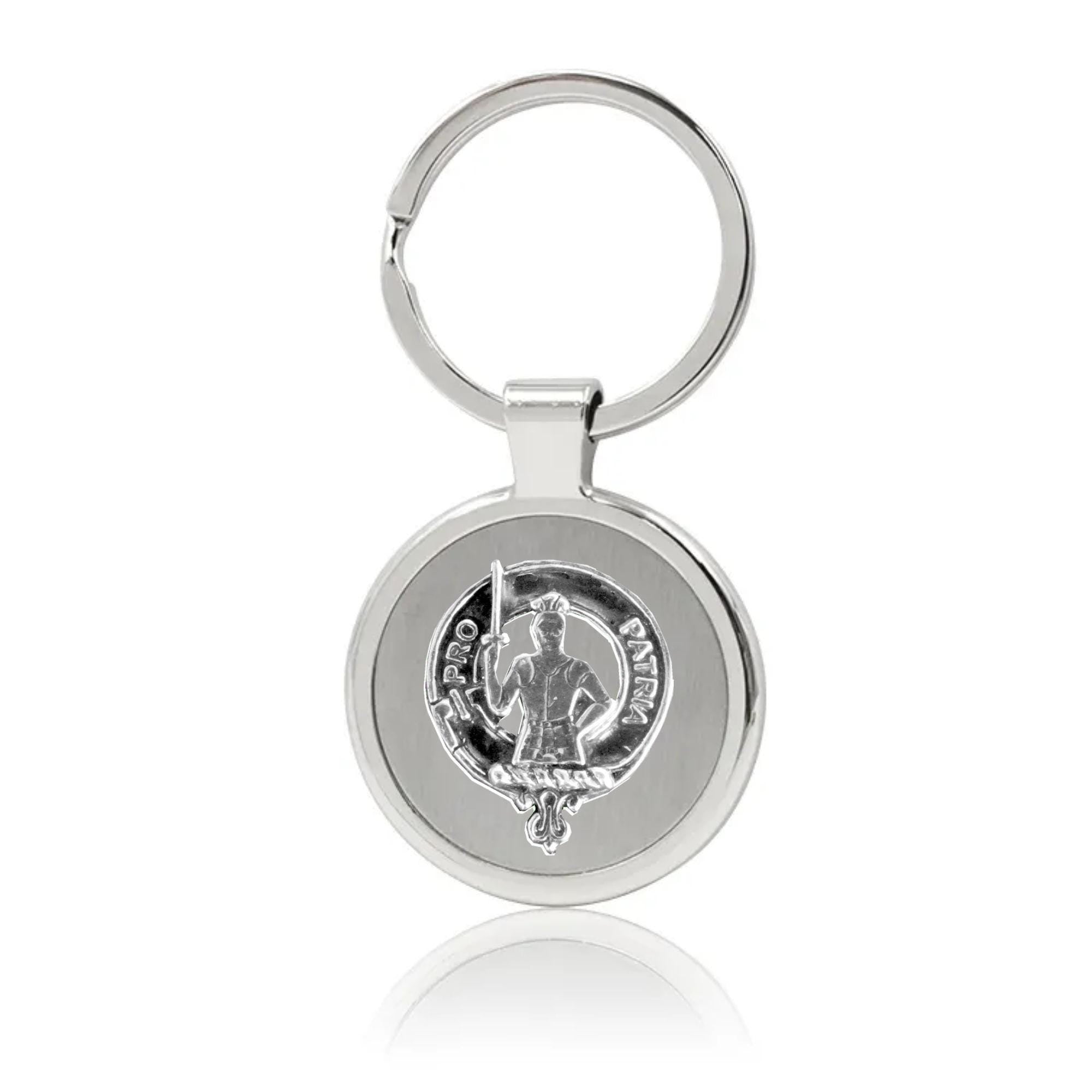 Bannerman Clan Crest Stainless Steel Key Ring