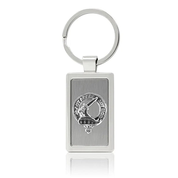 Barclay Clan Crest Stainless Steel Key Ring
