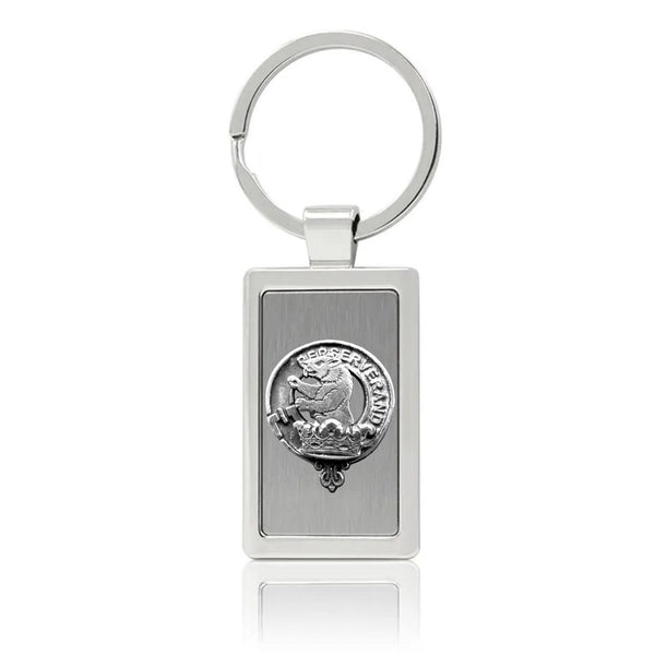 Beveridge Clan Crest Stainless Steel Key Ring