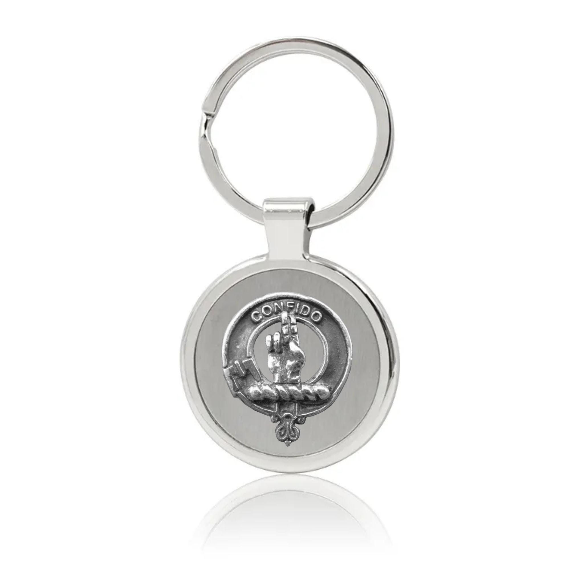 Boyd Clan Crest Stainless Steel Key Ring