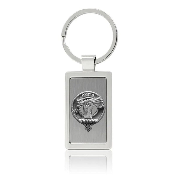 Brodie Clan Crest Stainless Steel Key Ring