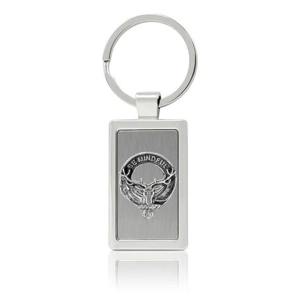 Calder Clan Crest Stainless Steel Key Ring