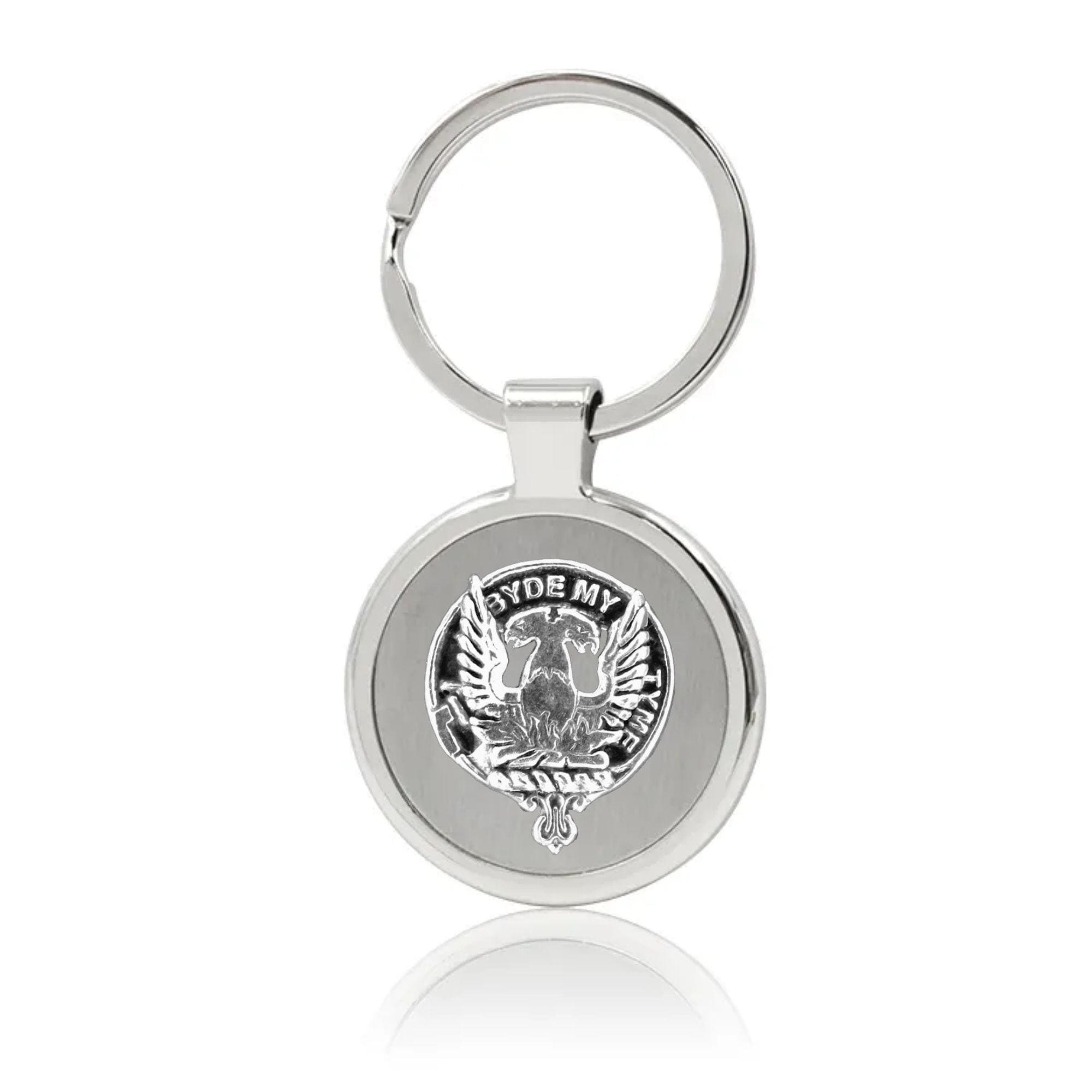Campbell Loudoun Clan Crest Stainless Steel Key Ring