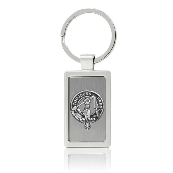 Carmichael Clan Crest Stainless Steel Key Ring