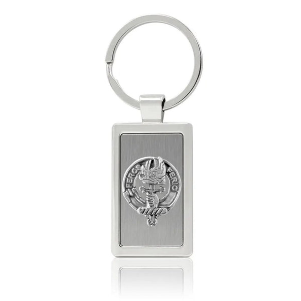 Chisholm Clan Crest Stainless Steel Key Ring